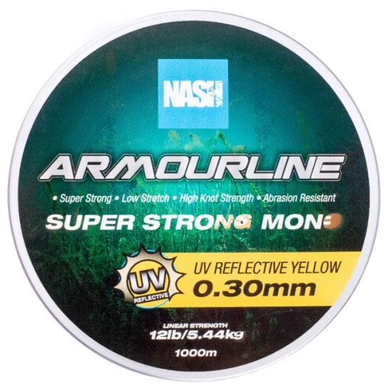 Nash Armourline Super Strong Mono UV Yellow 0.30mm 1000m